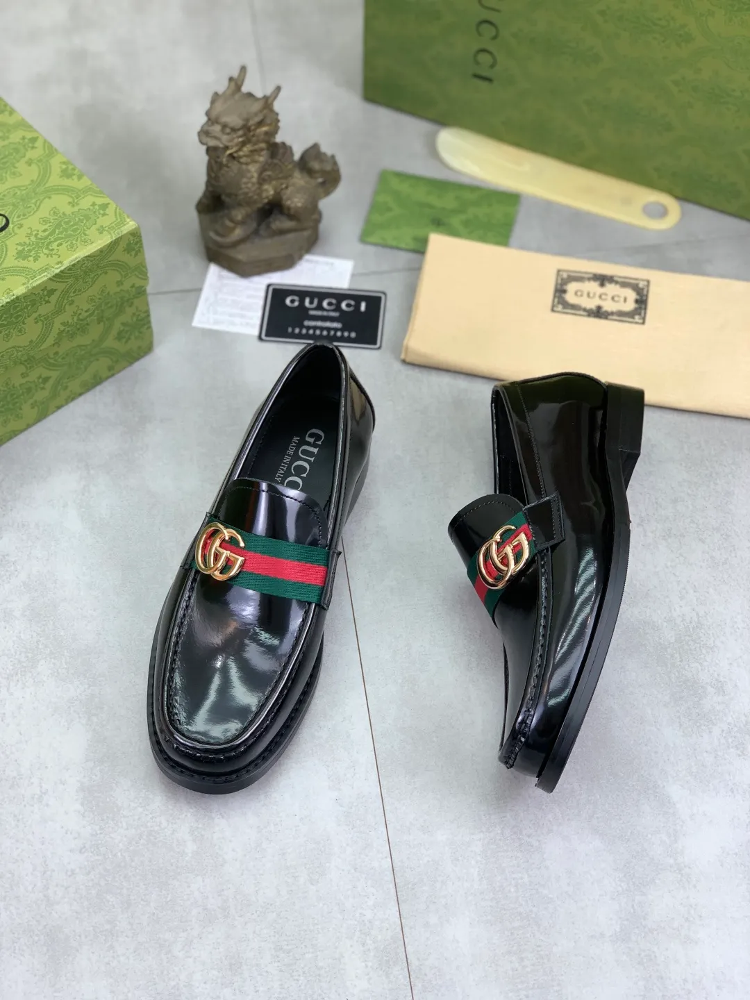 Men's men's shoes 💰P480 [New style] Water-dyed cowhide 💰💎💎💎 [Gucci] GUCCI high-end men's formal business leather shoes, original order 1:1 authentic goods! Original imported high-end open-edge beaded calfskin, original metal buckle, imported first-layer cowhide lining for feet, original outsole, men's shoe size: 38-45, 4️⃣ colors available
